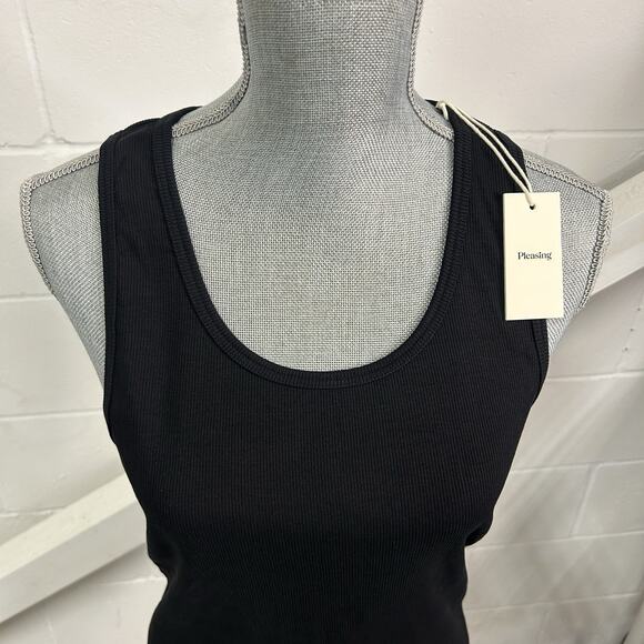 Pleasing Black Ribbed Unisex Tank Top Harry Styles Men’s Woman’s Size Small NWT - Picture 2 of 7